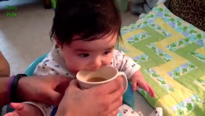 Funny Babies Drink Coffee for the First Time Compilation 2014 [NEW HD]