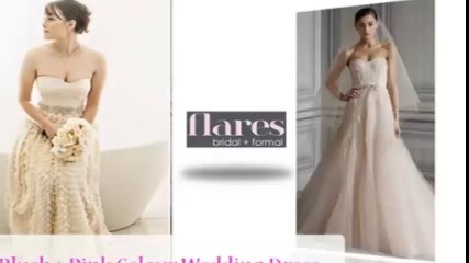 Colourful Wedding Dresses - Flaresbridal