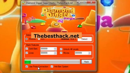 Diamond Digger Saga Add Moves, Levels