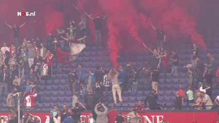 20-09-2014 Vuurwerk bij training Feyenoord