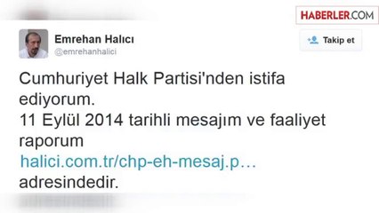 CHP'li Halıcı, Partisinden İstifa Ettiğini Açıkladı