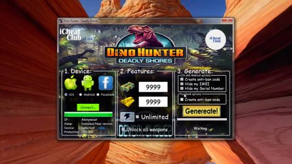 Dino Hunter: Generador Deadly Shores Recursos 2014 | Dinero, oro y Energía español