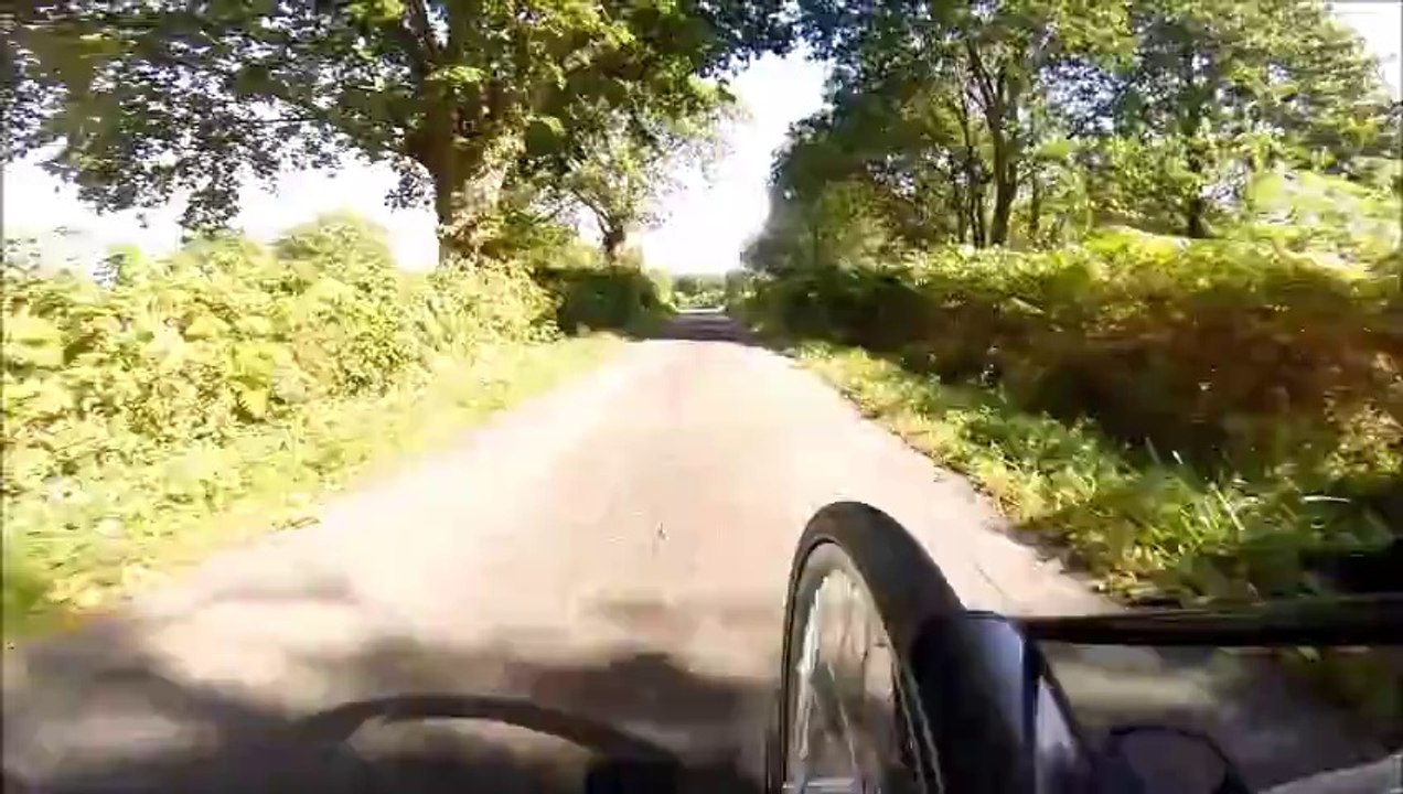 Tour dans Mézeray avec mon handbike