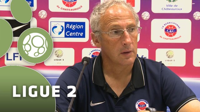 Conférence de presse Châteauroux - AS Nancy-Lorraine (2-5) : Pascal GASTIEN (LBC) - Pablo CORREA (ASNL) - 2014/2015