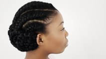 Goddess Braids on Natural Hair Finished Hairstyle Tutorial Part 4 of 5