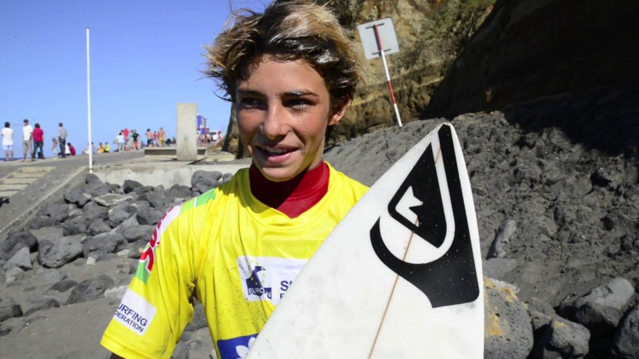 INTERVIEW MARCO MIGNOT - CHAMPION D'EUROPE SURF U14 - EUROSURF JUNIOR - 20 SEPTEMBRE 2014 - SAO MIGUEL, AÇORES