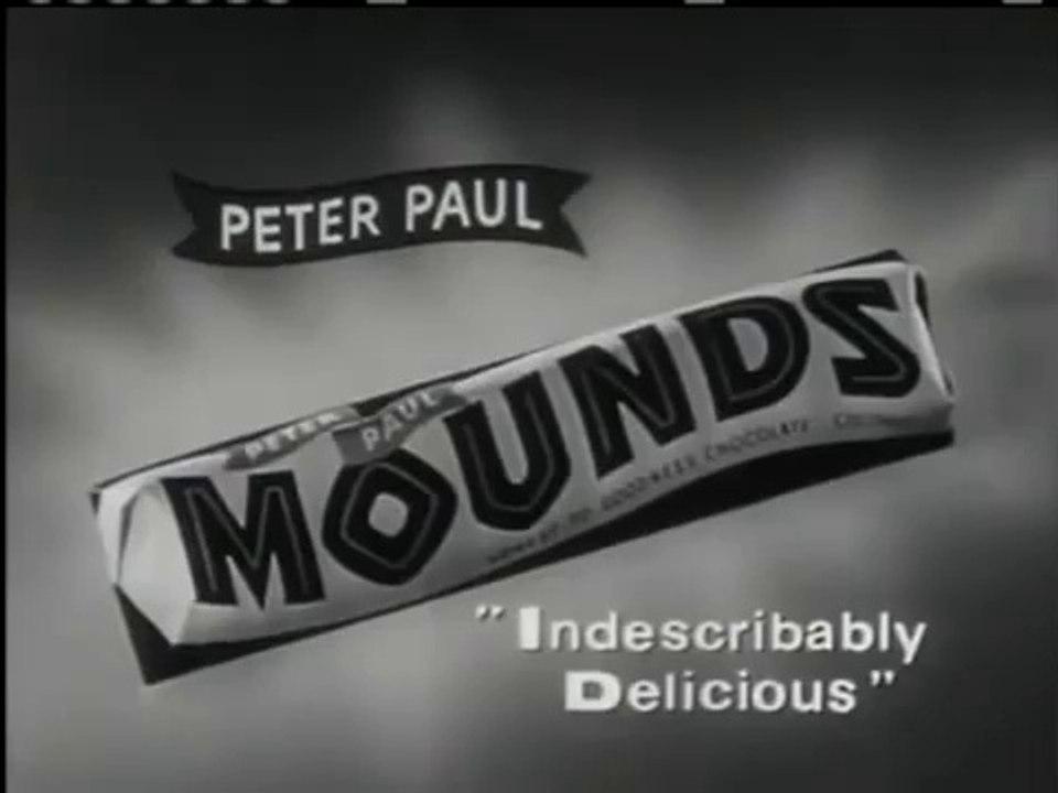 1957 MOUNDS CANDY BAR COMMERCIAL
