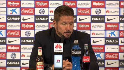 Diego Simeone valora el punto conseguido ante el Celta