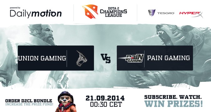Union Gaming vs Pain Gaming Game 2 - Dota 2 Champions League @DotaCapitalist & @NahazDota