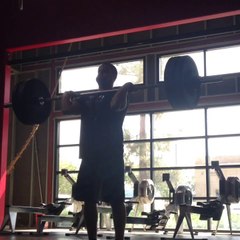9/19- power clean, heavy 3 (TnG). 195 lbs.