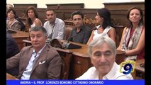 ANDRIA | Il Prof. Lorenzo Bonomo cittadino onorario