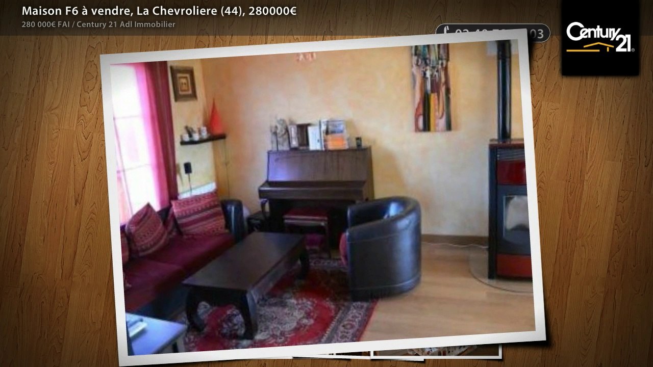 Maison F6 à vendre, La Chevroliere (44), 280000€