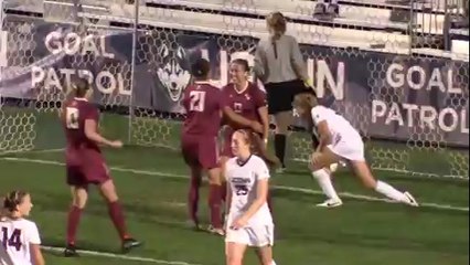 Kristin Grubka scores amazing divingcrawling header for Florida State