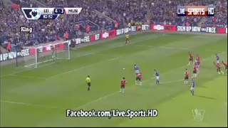 Leicester 5 - 3 Manchester United # Leonardo Ulloa(Penalty)