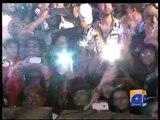 Fireworks light up PTI rally-Geo Reports-21 Sep 2014