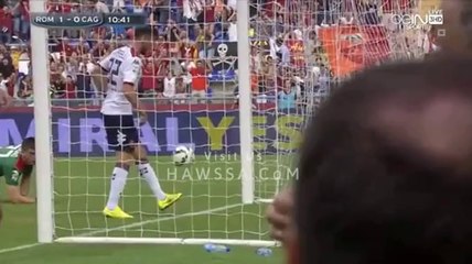 الدوري الايطالي 2014 / 2015 | اهداف مباراة روما 2 - 0 كالياري | تعليق حاتم بطيشه