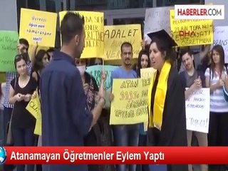 Atanamayan Öğretmenler Eylem Yaptı