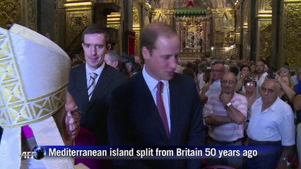 Prince William attends mass during Malta independence festivity