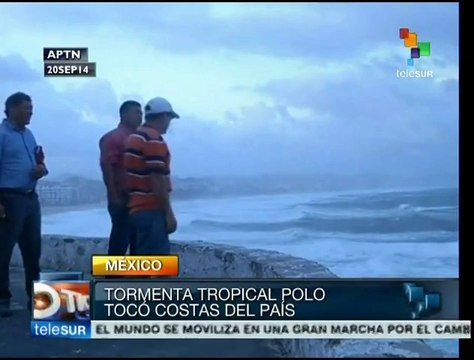 México: tormenta Polo toca tierra en Cabo San Lucas BCS