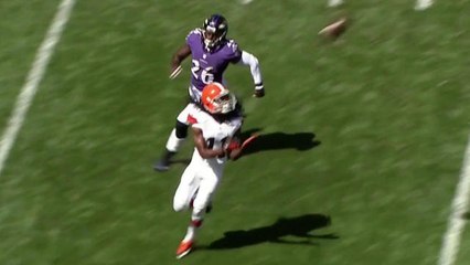 Hoyer to Benjamin for 43 yards