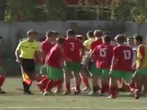 Mass brawl in Russian youth football match involving Lokomotiv Moscow