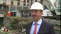 Annecy : 1ere phase de déconstruction de l'ancien hôpital