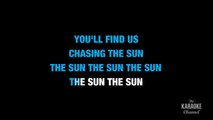 Chasing The Sun in the Style of _The Wanted_ karaoke video with lyrics (no lead vocal)
