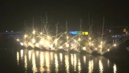 Prince William watches Malta fireworks