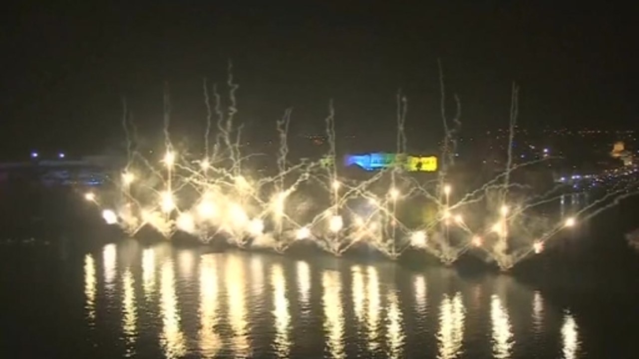 Prince William watches Malta fireworks