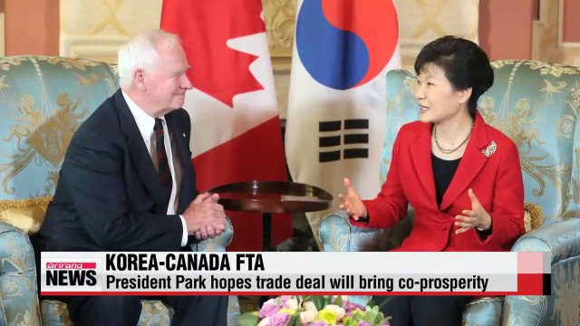 President Park anticipates increase potential for co-prosperity from Korea-Canada FTA