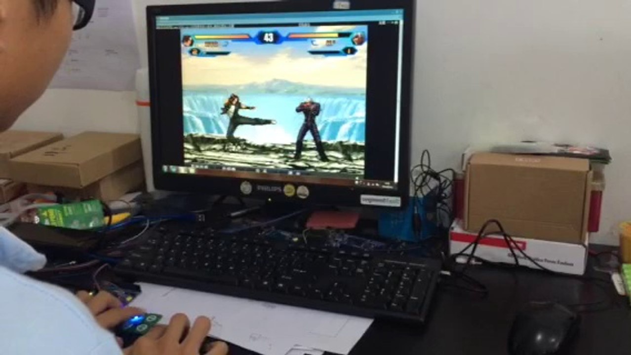 playing game with the Touch Key Sensor Module