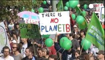 راهپیمایی جهانی فعالان محیط زیست برای مقابله با تغییرات آب و هوایی