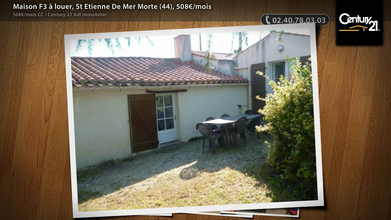Maison F3 à louer, St Etienne De Mer Morte (44), 508€/mois