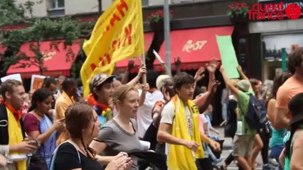 Manifestation contre le réchauffement climatique à New York