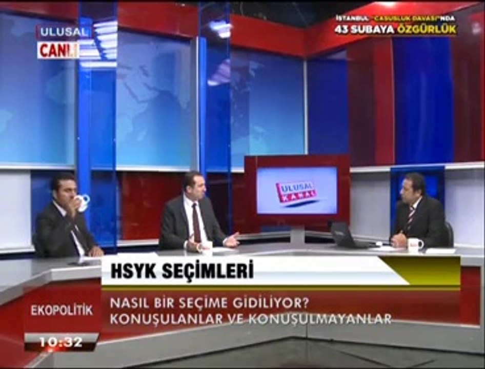 Çetin Ünsalan ile EkoPolitik konuklar Av Hasan Kılıç Yargıçlar Sen İst Tem Nuh Hüseyin Köse 22 Eylül 2014
