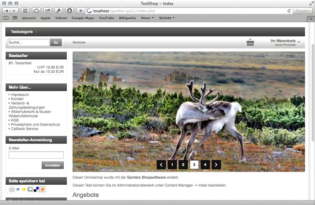 Gambio gx2 multislider