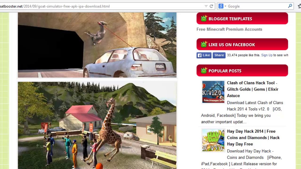 Download Goat Simulator Free iPhone iPad Android