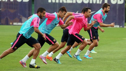 Training session (22/09/2014). Post-match training as attention switches to Malaga