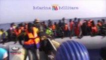 Mare Nostrum, 590 migranti recuperati ieri dalle navi della Marina Militare