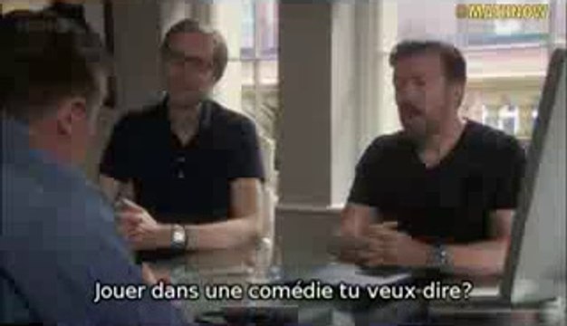 Liam Neeson vient prendre une leçon d'humour auprès de Ricky Gervais