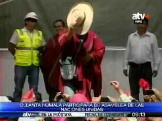 Humala parte a Nueva York para Asamblea General ONU