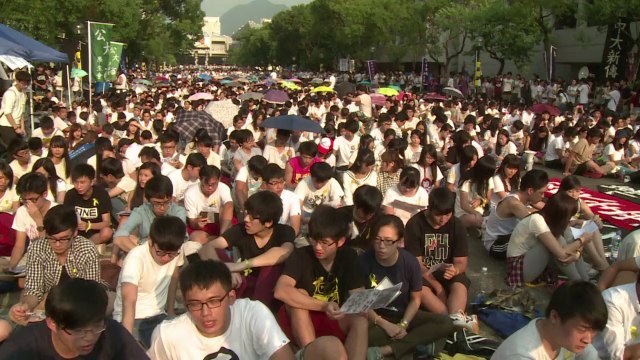 A Hongkong, les étudiants manifestent contre le pouvoir chinois