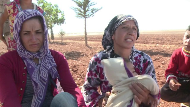 El éxodo de los kurdos sirios por el Estado Islámico