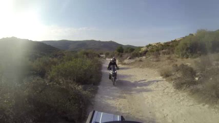 Piste de Saleccia Corse 2014 en moto