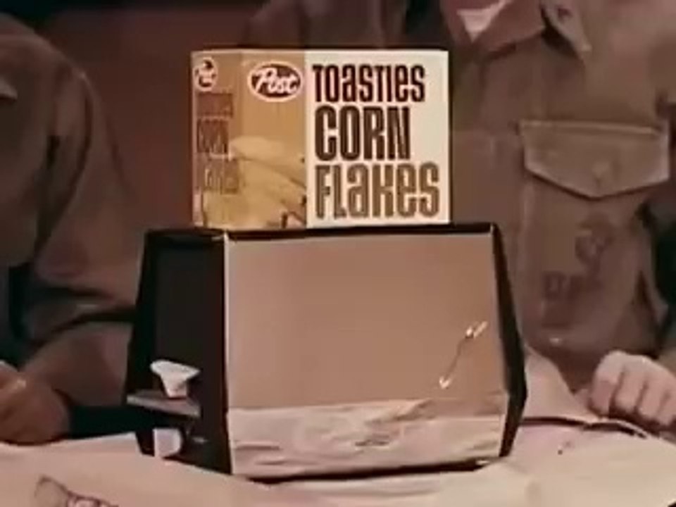 VINTAGE 1960's JIM NABORS & RONNIE SCHELL CEREAL COMMERCIAL ~ U S  MARINE CEREAL BREAK