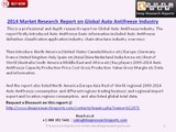 2014 Market Research Report on Global Auto Antifreeze Industry