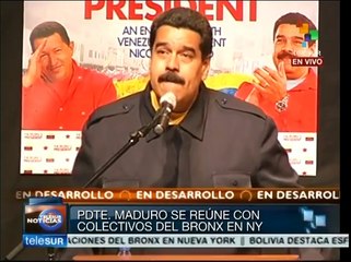 Somos un mismo pueblo, asegura Maduro en el Bronx