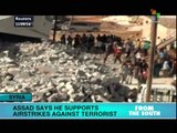 Assad supports airstrikes against terrorists