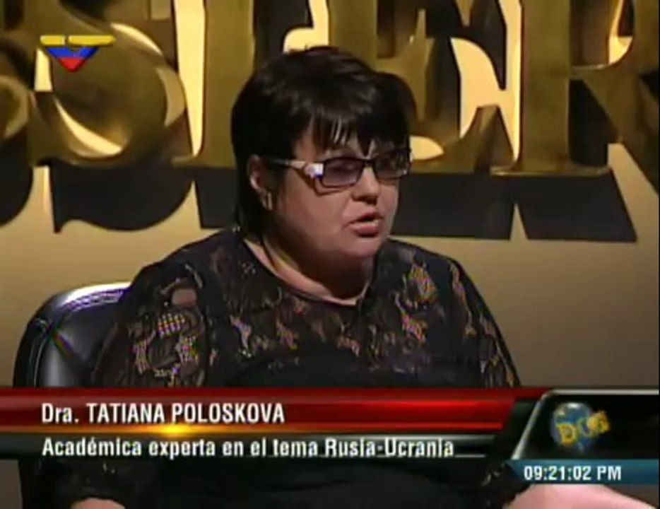 (Vídeo) Tatiana Poloskova Ucrania es un proyecto de Estado desafortunado