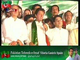 PTI Chairman Imran Khan Speech, 9:30pm – 22nd September 2014